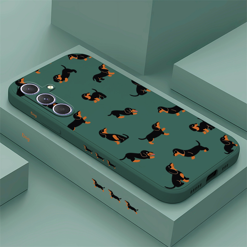 Cartoon Dachshund Dog Phone Ca - огляд і ціна Samsung Galaxy A55