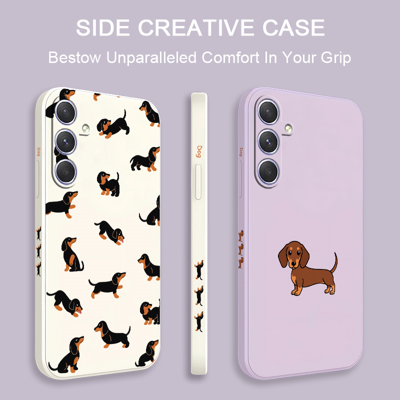 Cartoon Dachshund Dog Phone Ca - огляд і ціна Samsung Galaxy A55