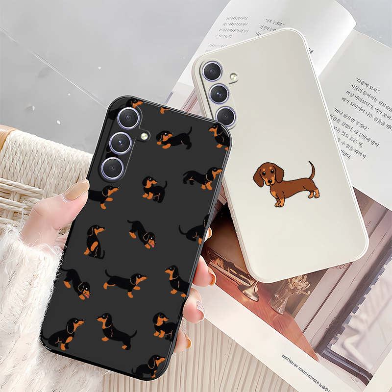 Cartoon Dachshund Dog Phone Ca - огляд і ціна Samsung Galaxy A55