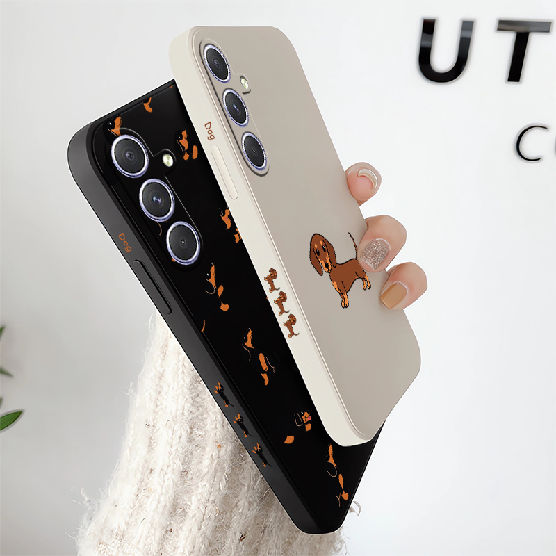 Cartoon Dachshund Dog Phone Ca - огляд і ціна Samsung Galaxy A55